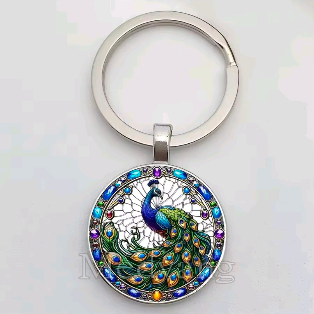 Peacock Keychains