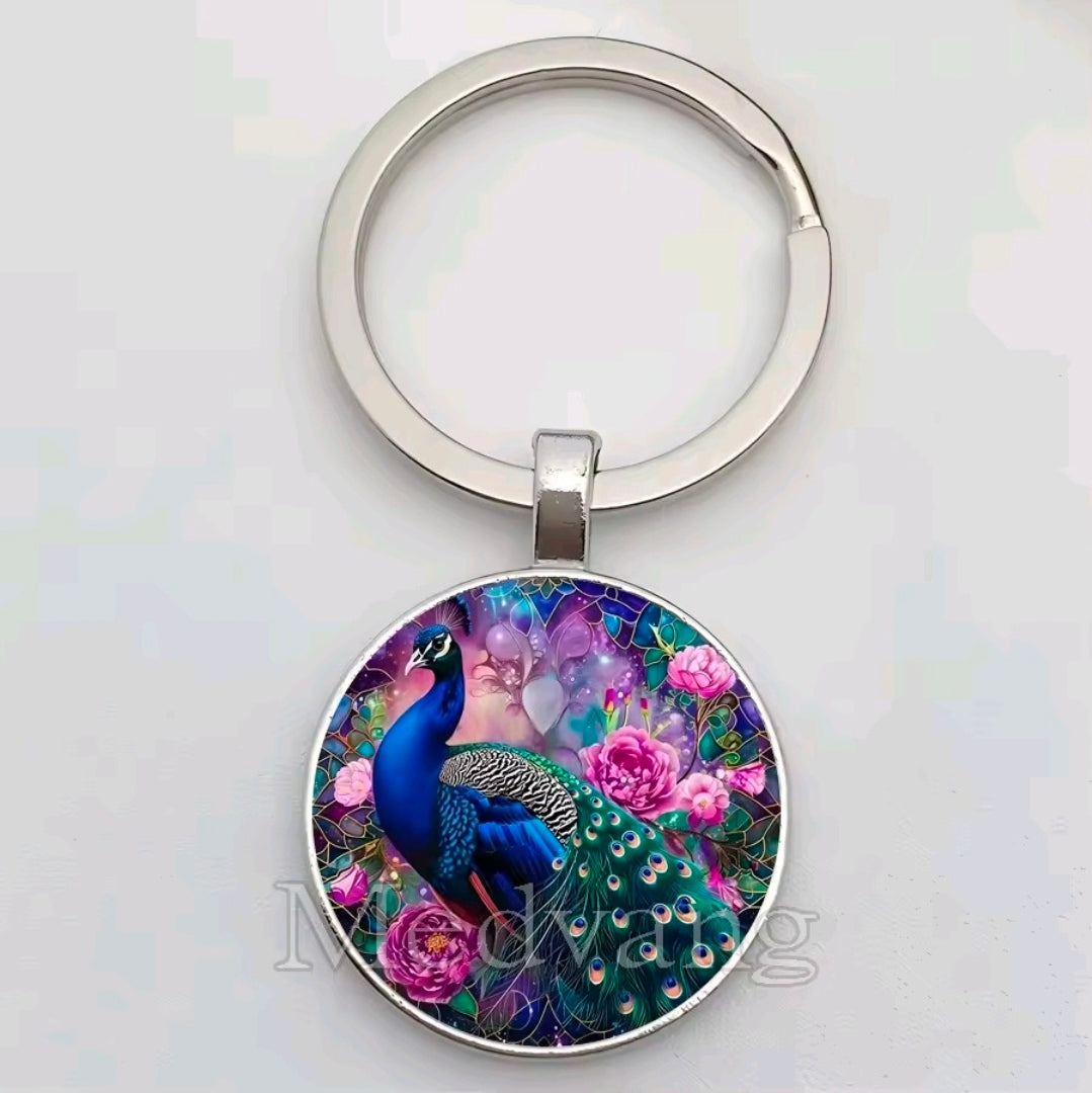 Peacock Keychains