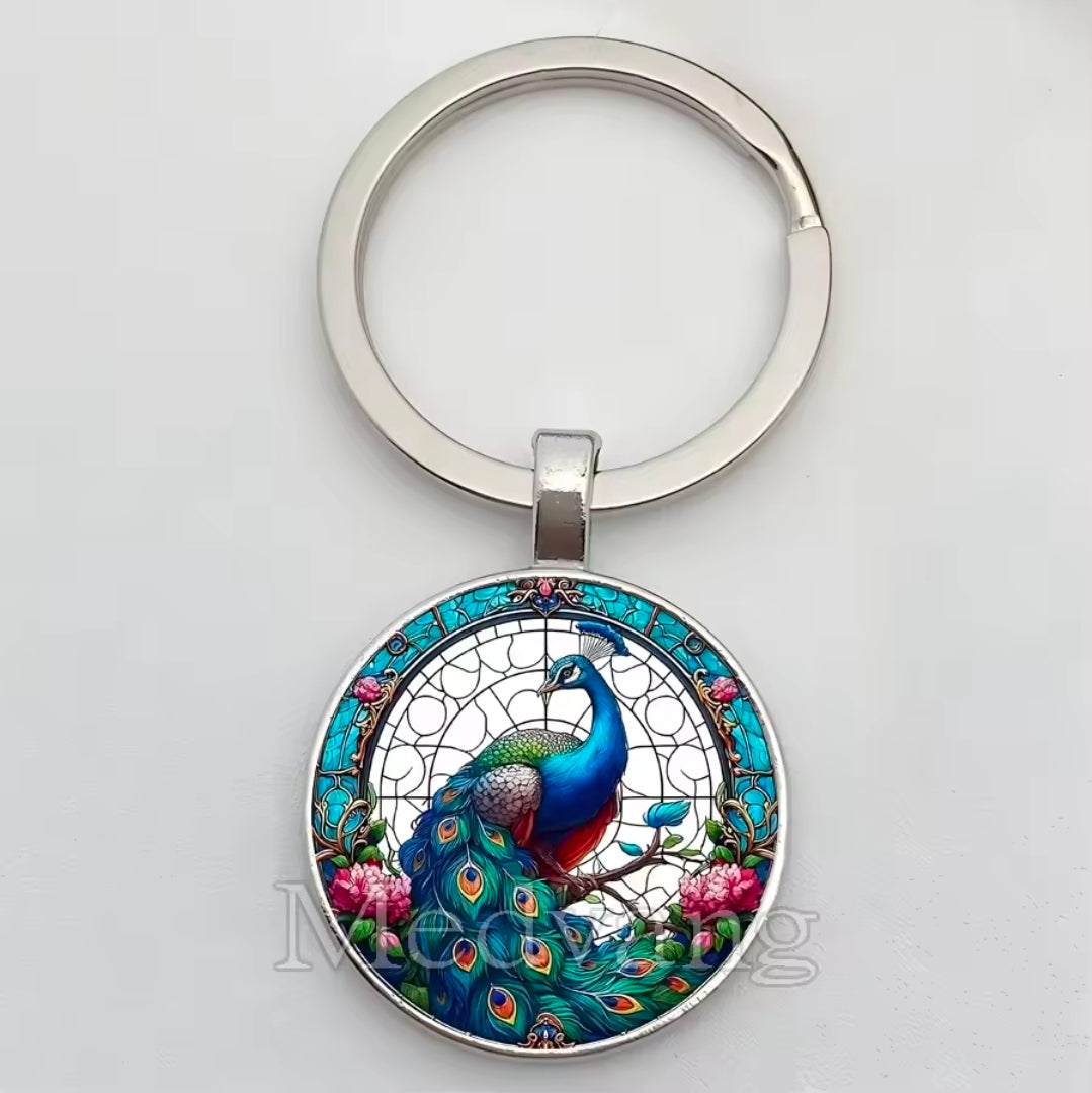 Peacock Keychains