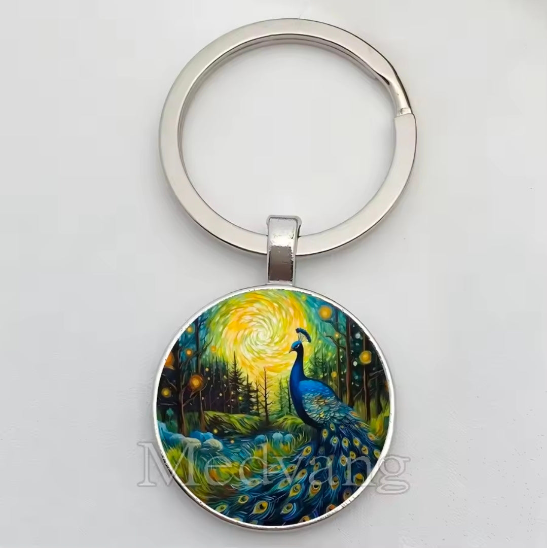 Peacock Keychains