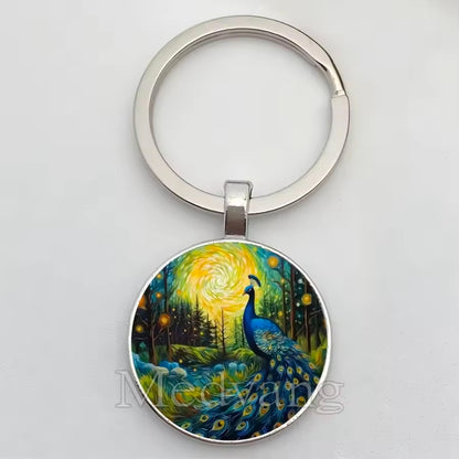 Peacock Keychains