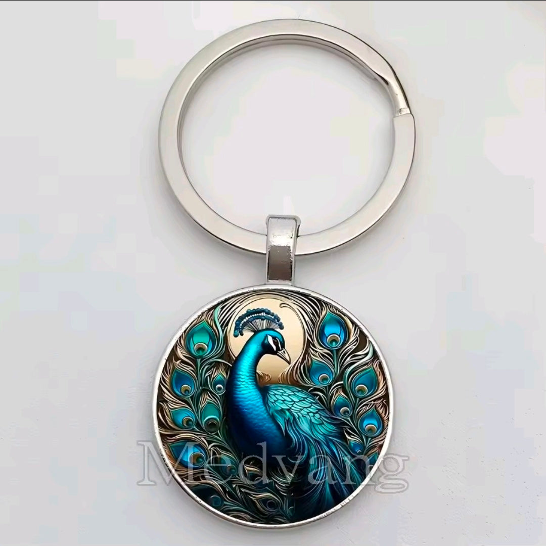 Peacock Keychains