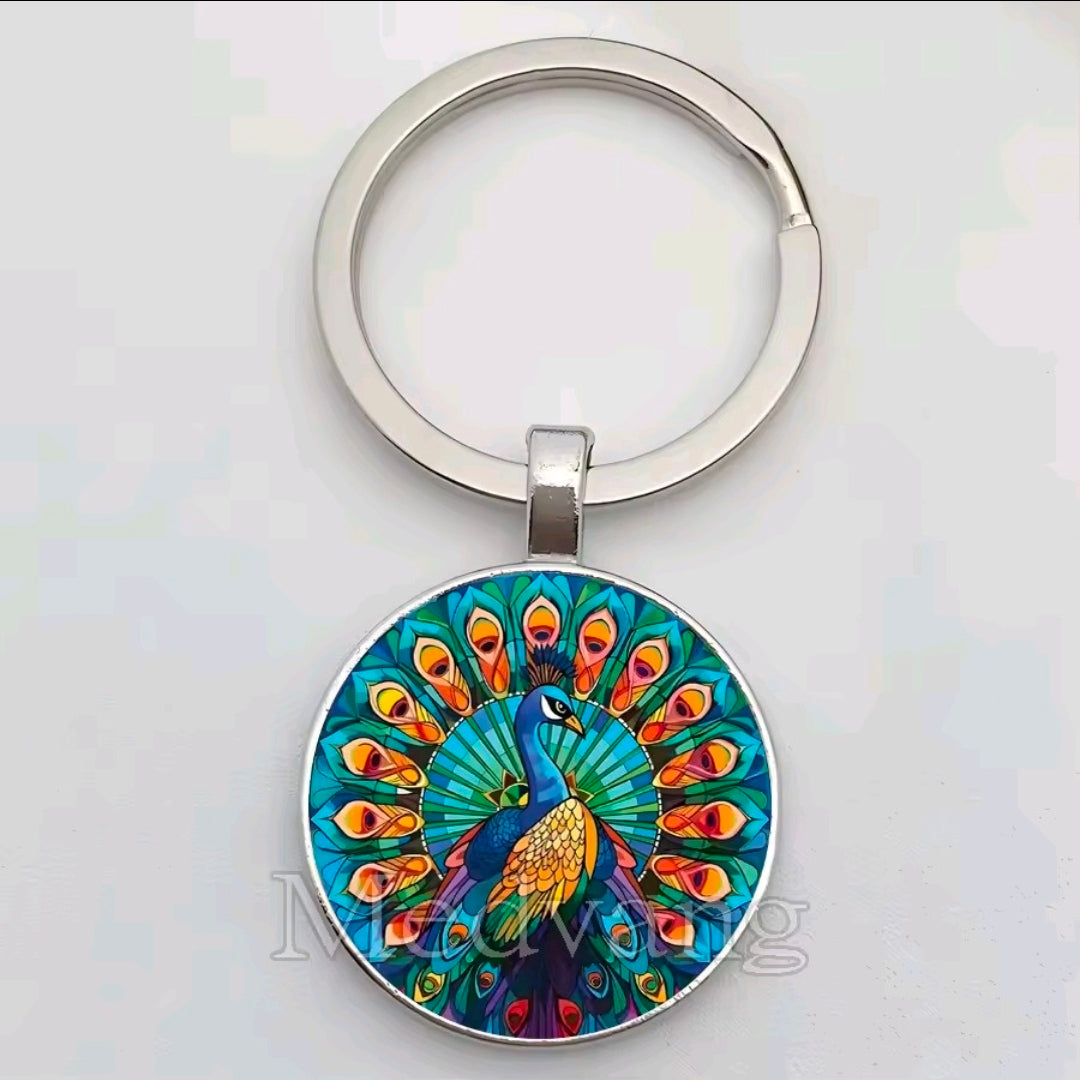 Peacock Keychains