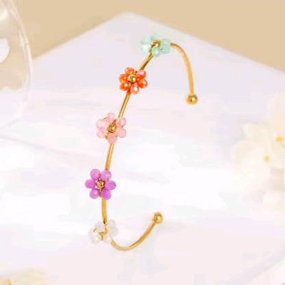 Flower Open Bracelet