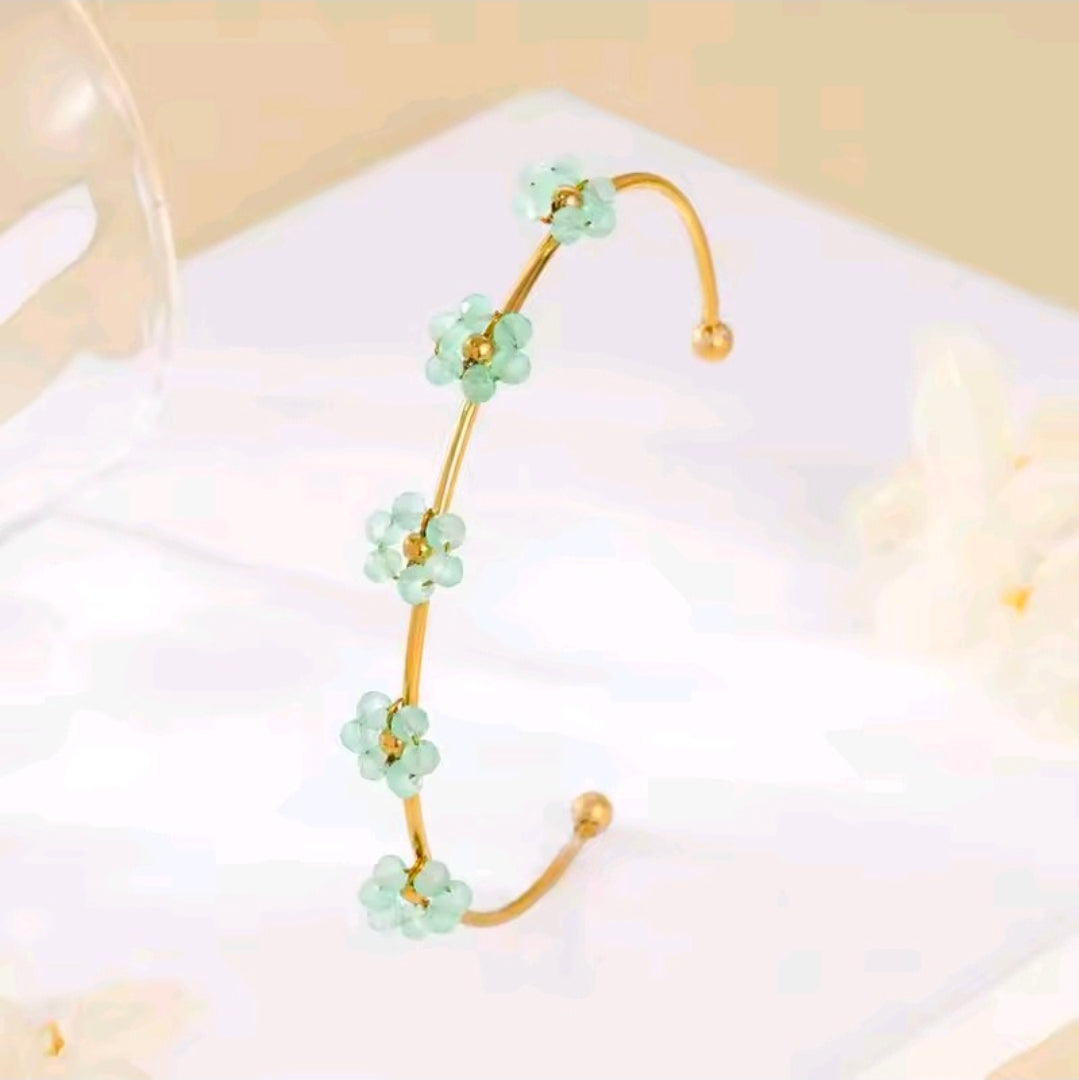 Flower Open Bracelet