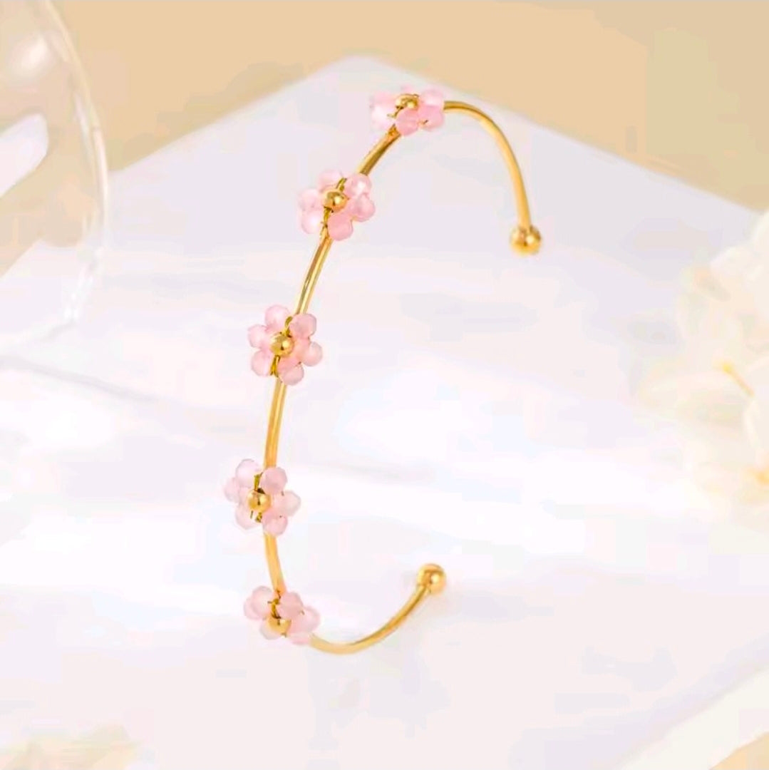 Flower Open Bracelet