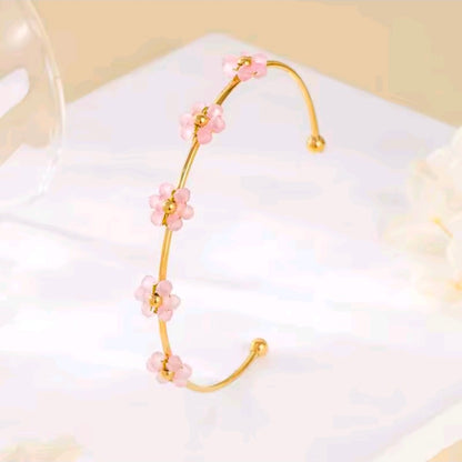 Flower Open Bracelet