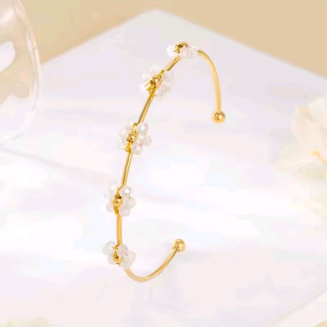 Flower Open Bracelet