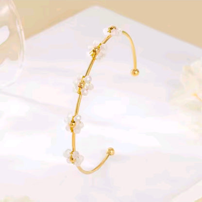 Flower Open Bracelet