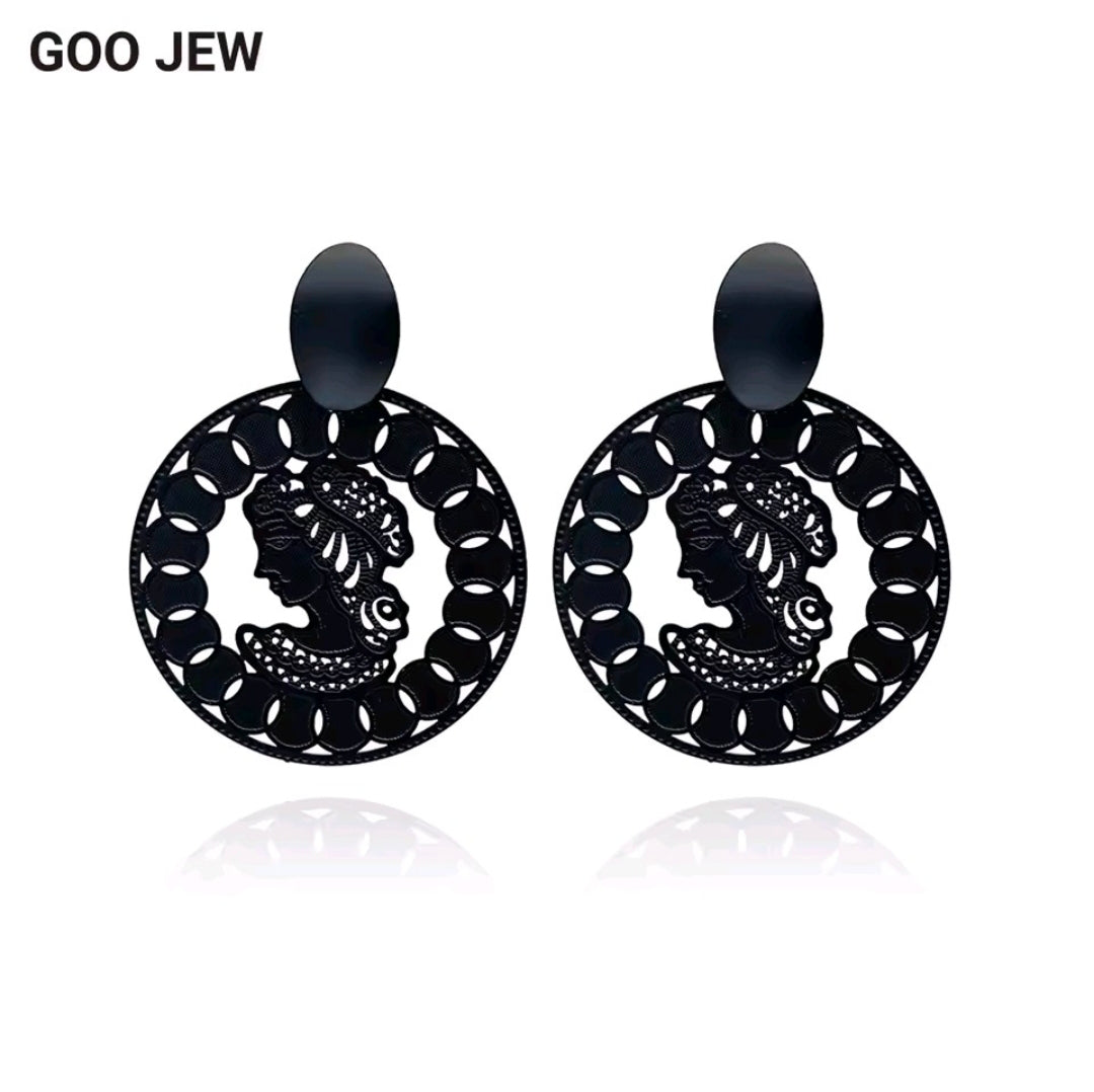 Matte Black Earrings