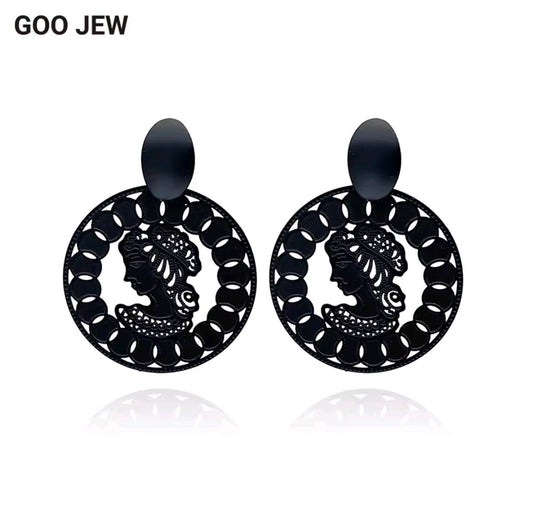 Matte Black Earrings