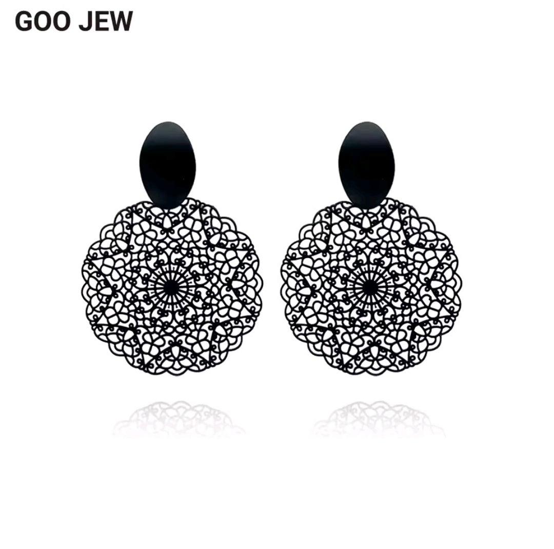 Matte Black Earrings