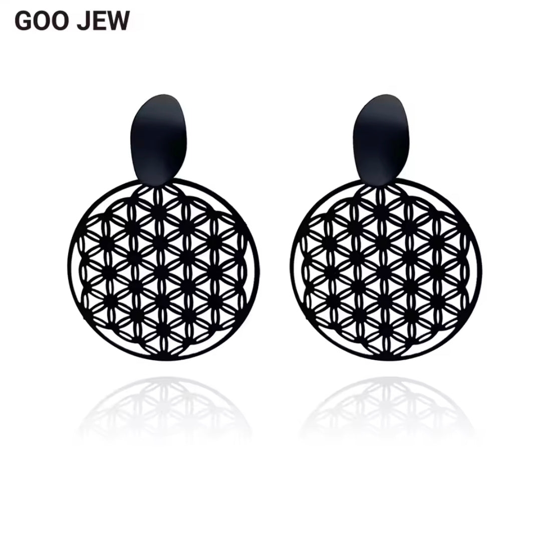 Matte Black Earrings
