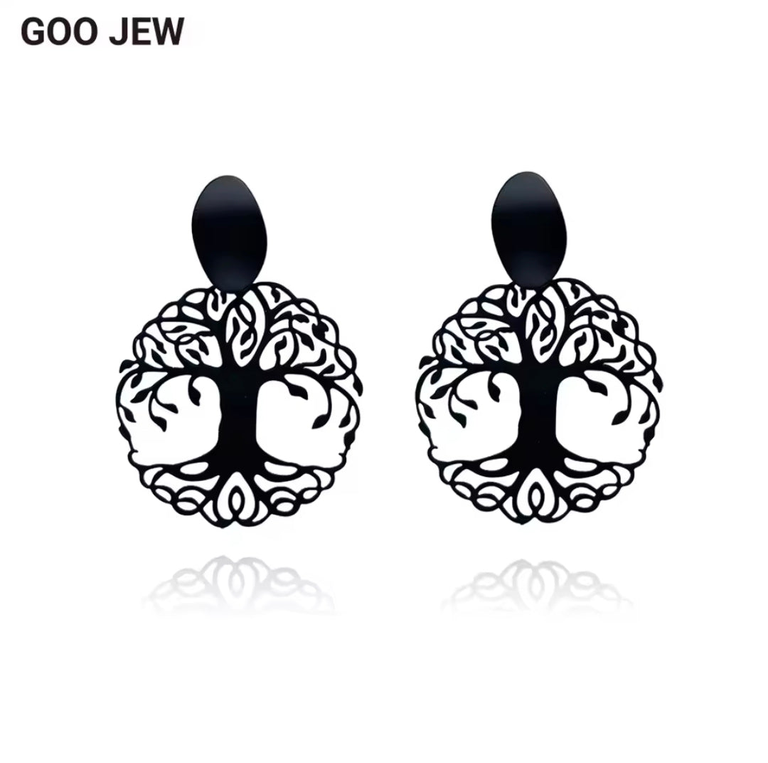 Matte Black Earrings