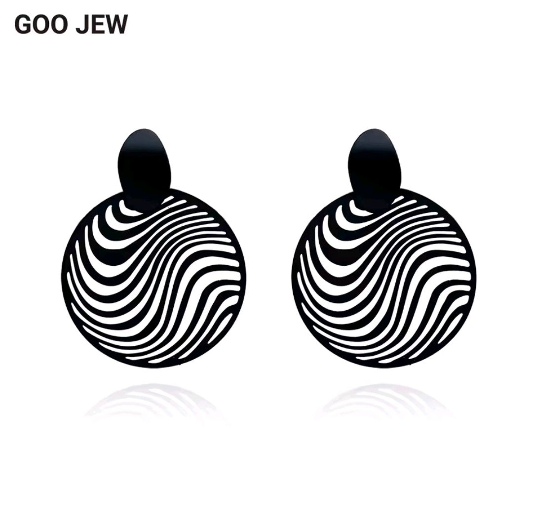 Matte Black Earrings