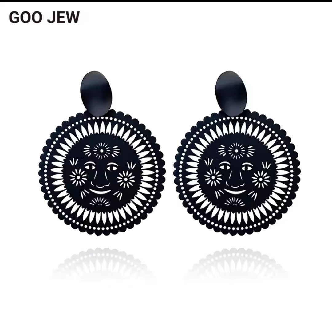 Matte Black Earrings
