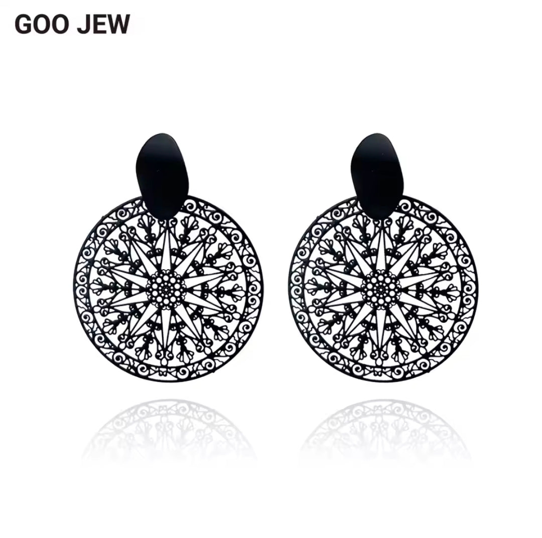 Matte Black Earrings