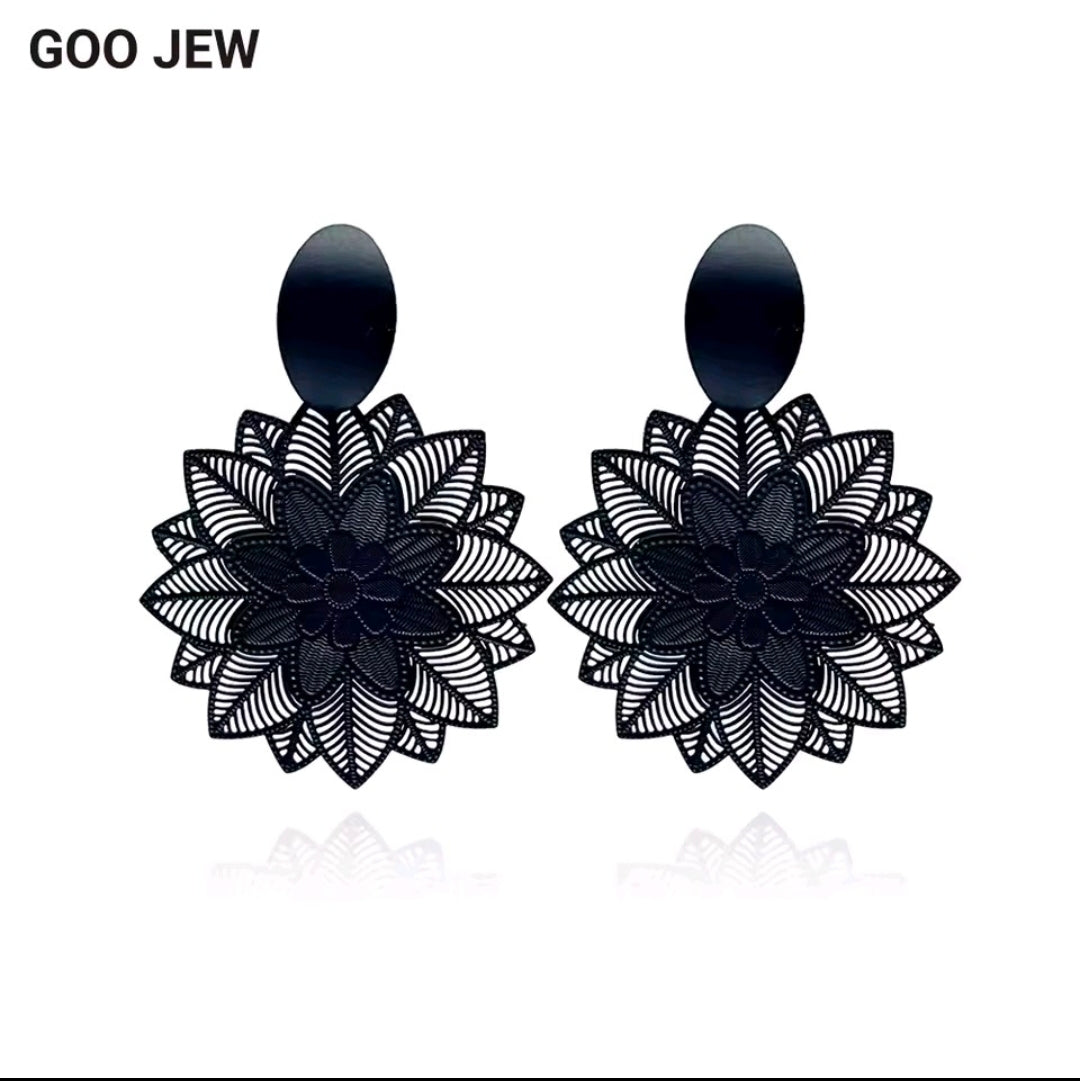 Matte Black Earrings
