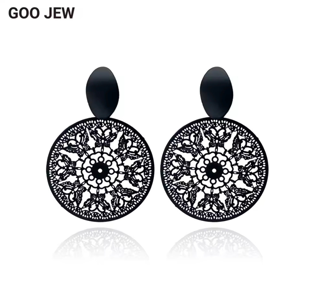 Matte Black Earrings