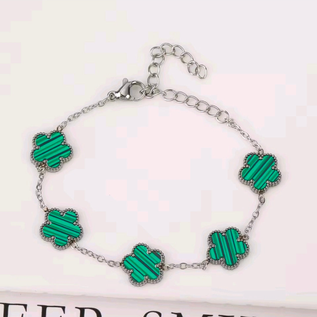 Five Petal Clover Bracelet