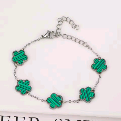 Five Petal Clover Bracelet