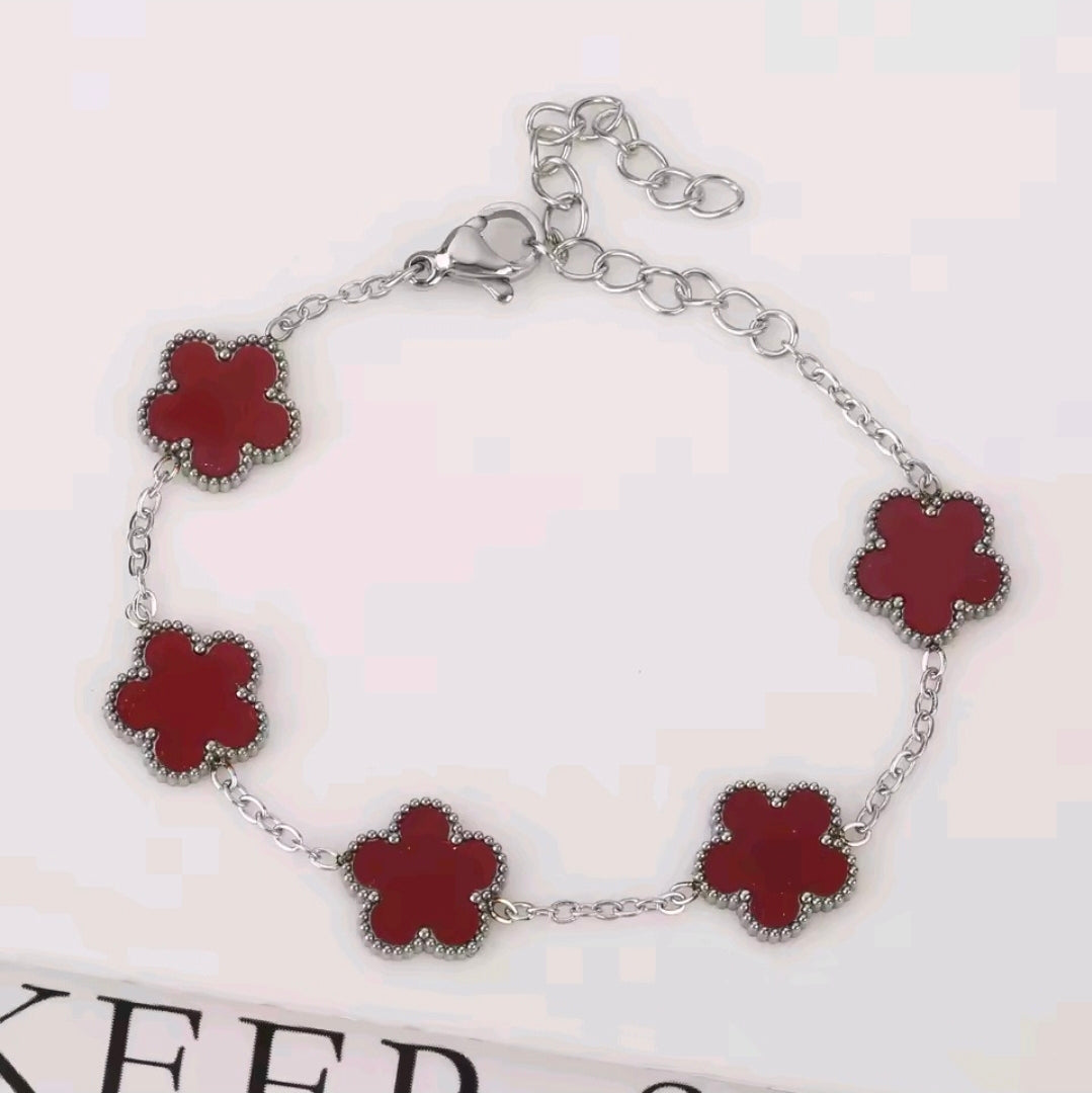 Five Petal Clover Bracelet