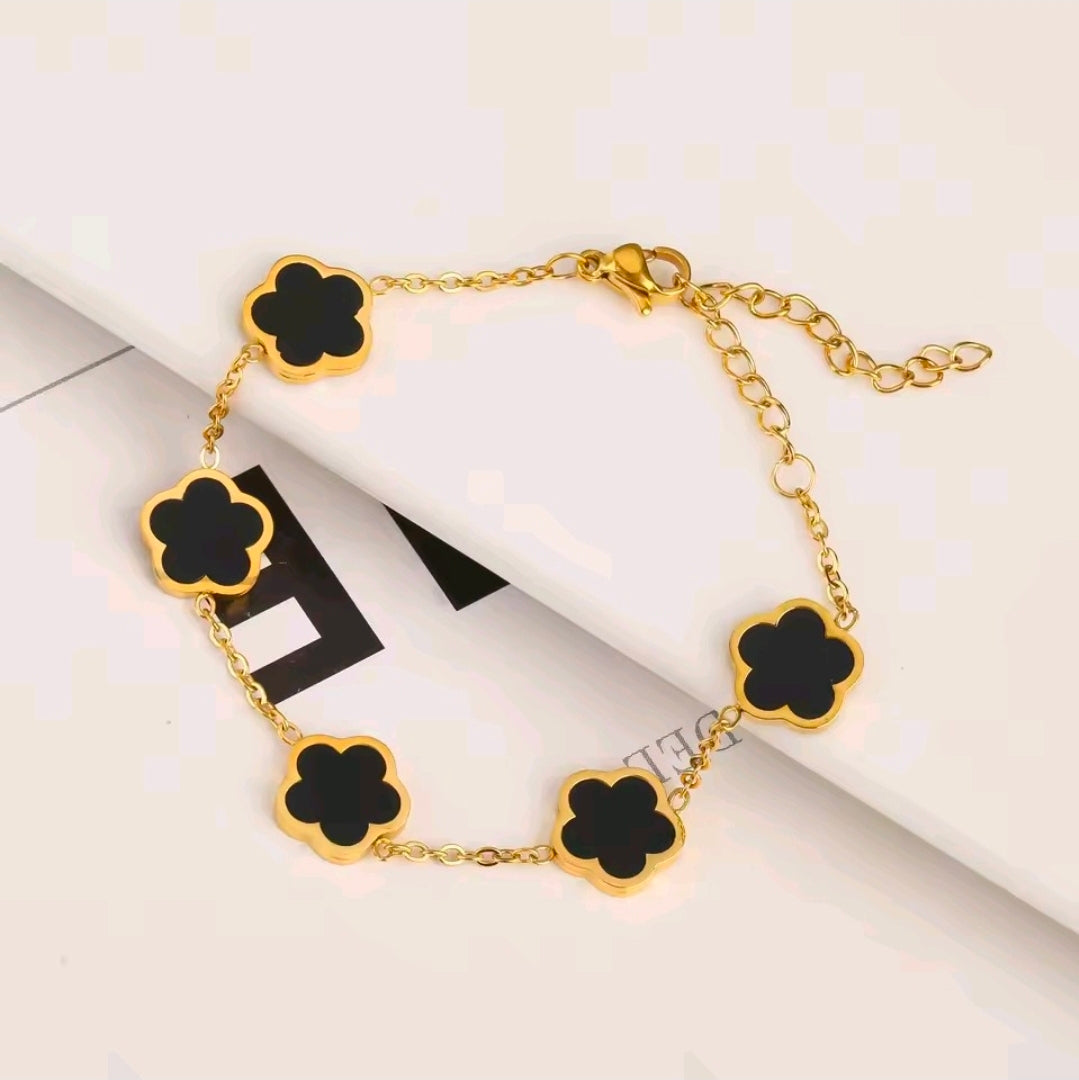 Five Petal Clover Bracelet