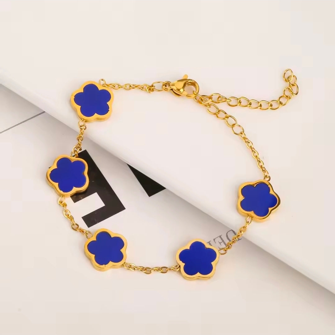 Five Petal Clover Bracelet
