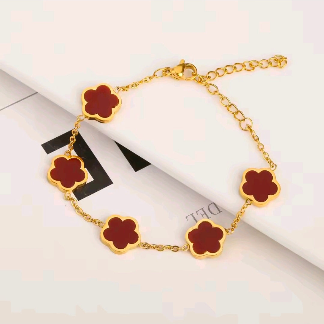 Five Petal Clover Bracelet