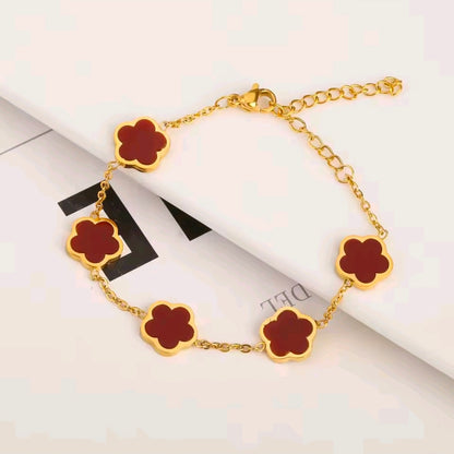 Five Petal Clover Bracelet