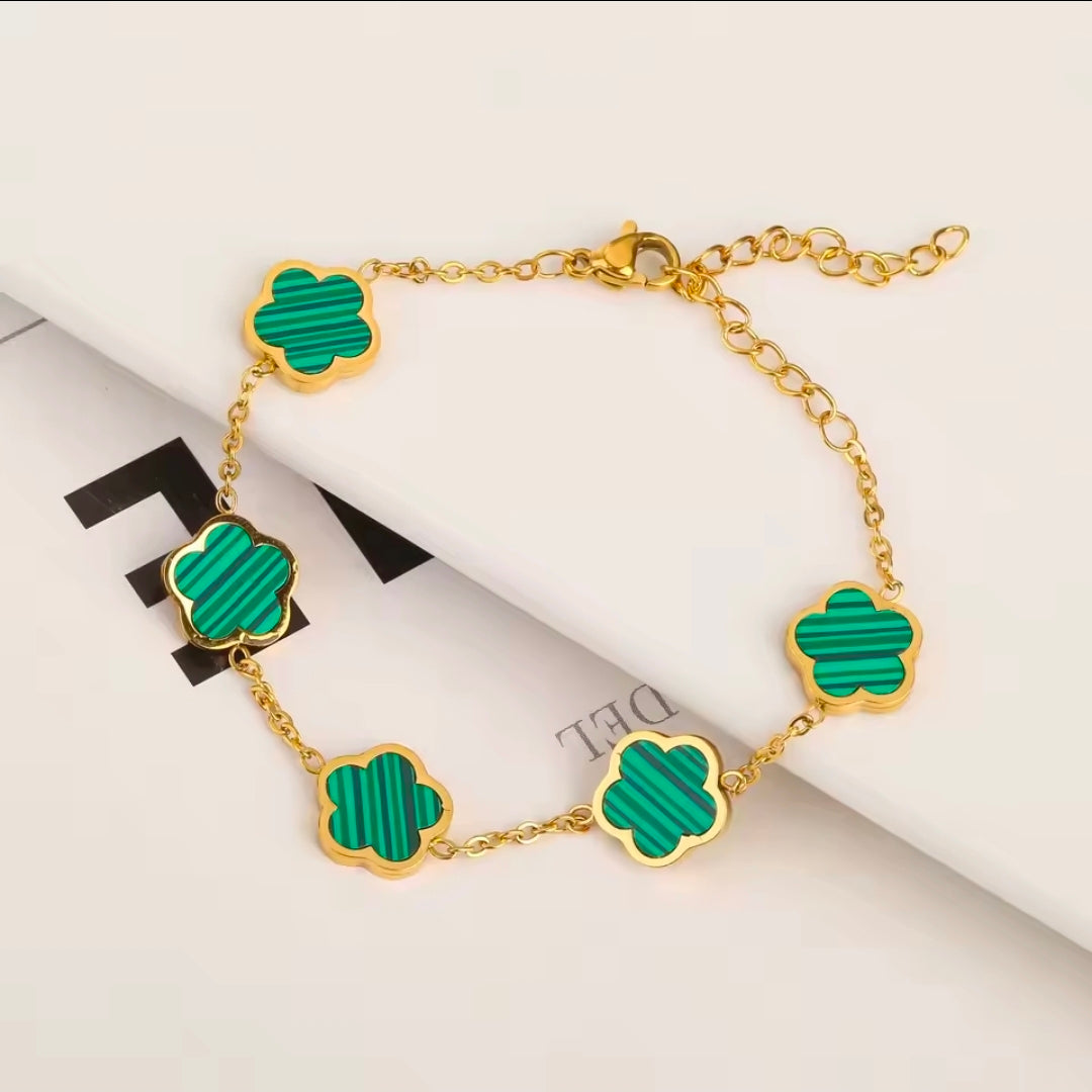 Five Petal Clover Bracelet
