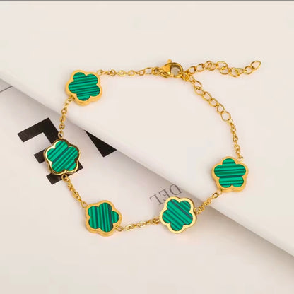 Five Petal Clover Bracelet