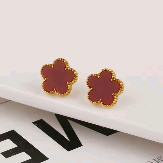 Five Petal Clover Earrings