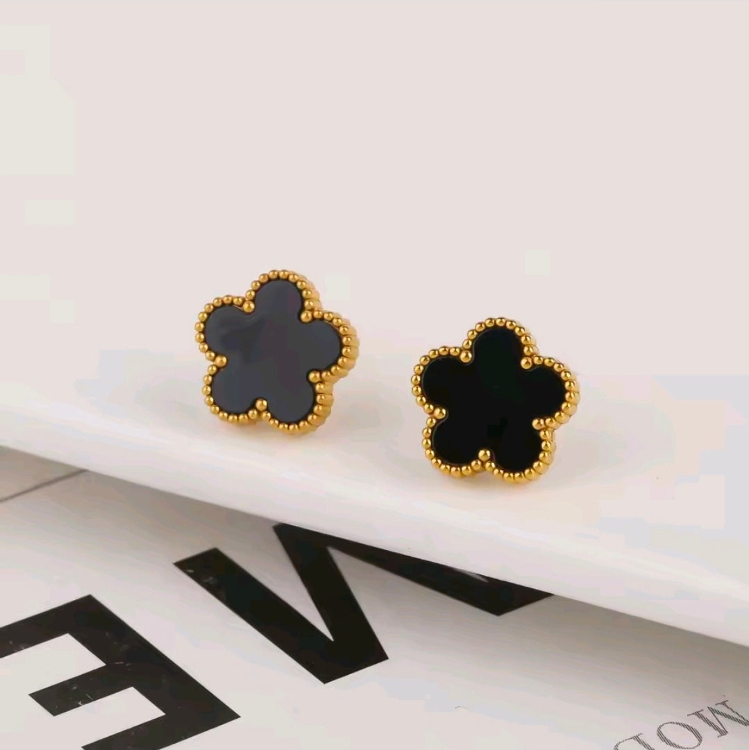 Five Petal Clover Earrings