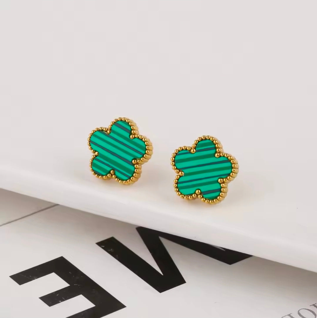 Five Petal Clover Earrings