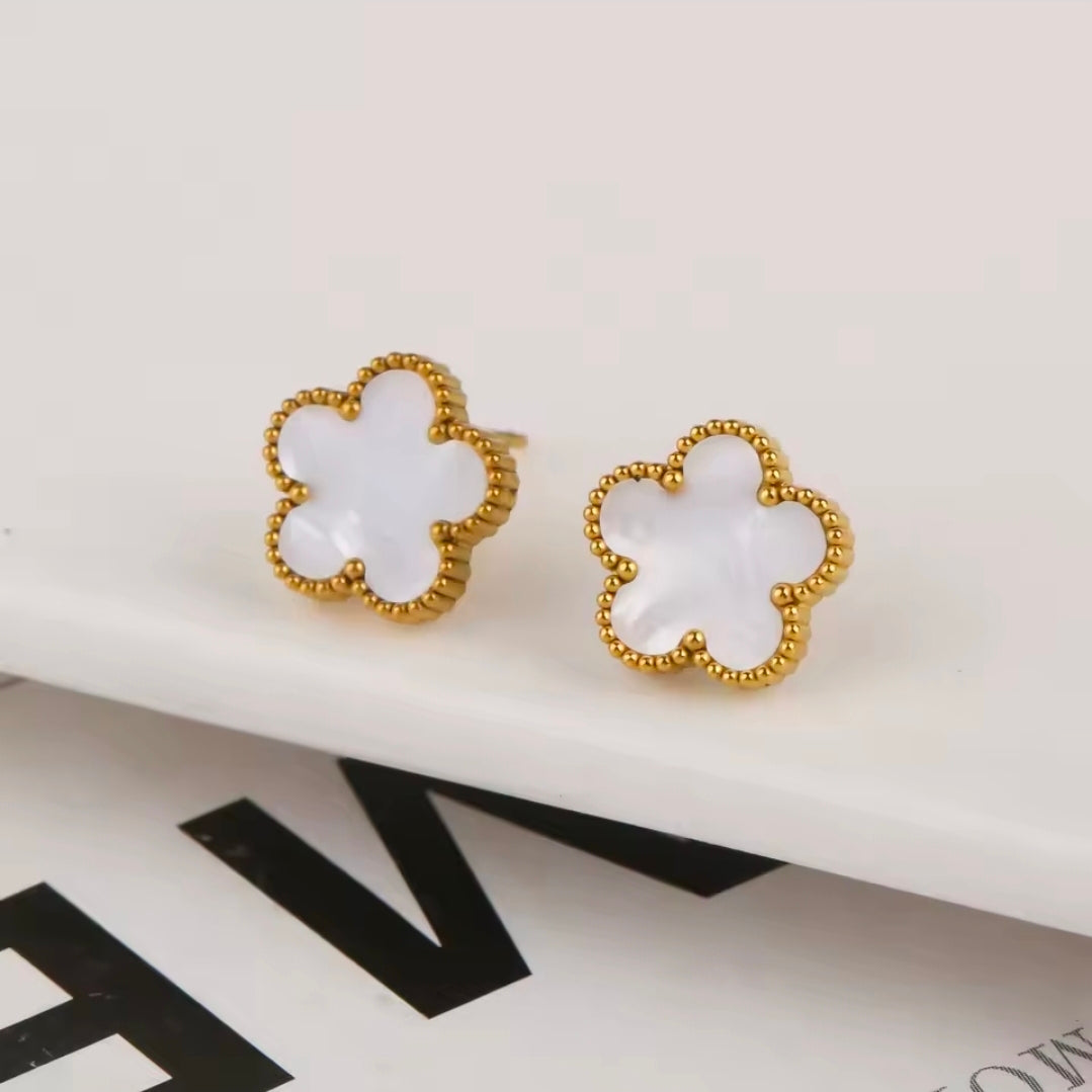 Five Petal Clover Earrings