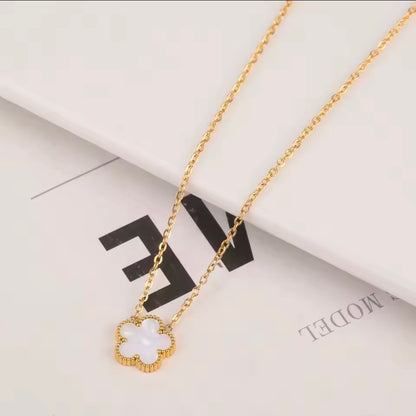 Five Petal Clover Necklace