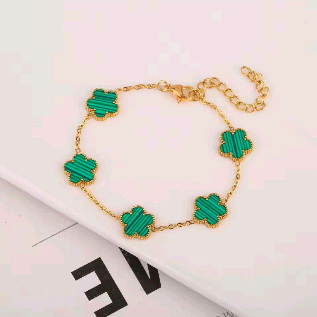 Five Petal Clover Bracelet