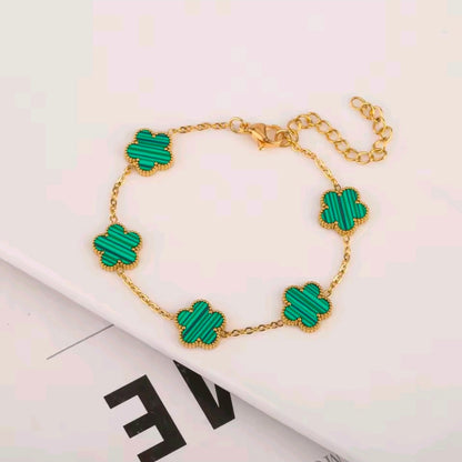 Five Petal Clover Bracelet