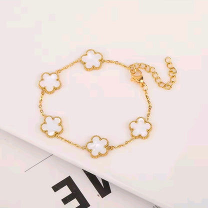 Five Petal Clover Bracelet