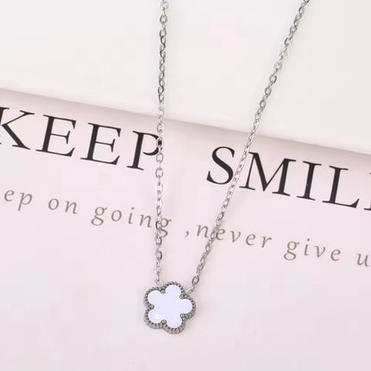 Five Petal Clover Necklace