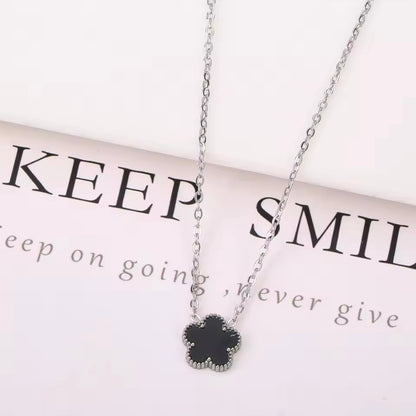 Five Petal Clover Necklace
