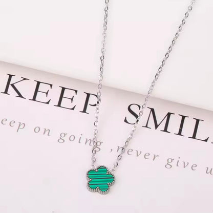 Five Petal Clover Necklace