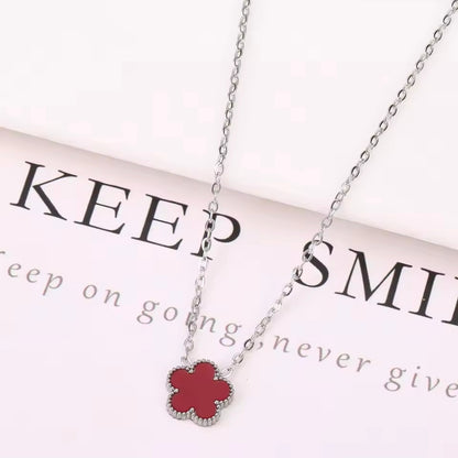 Five Petal Clover Necklace