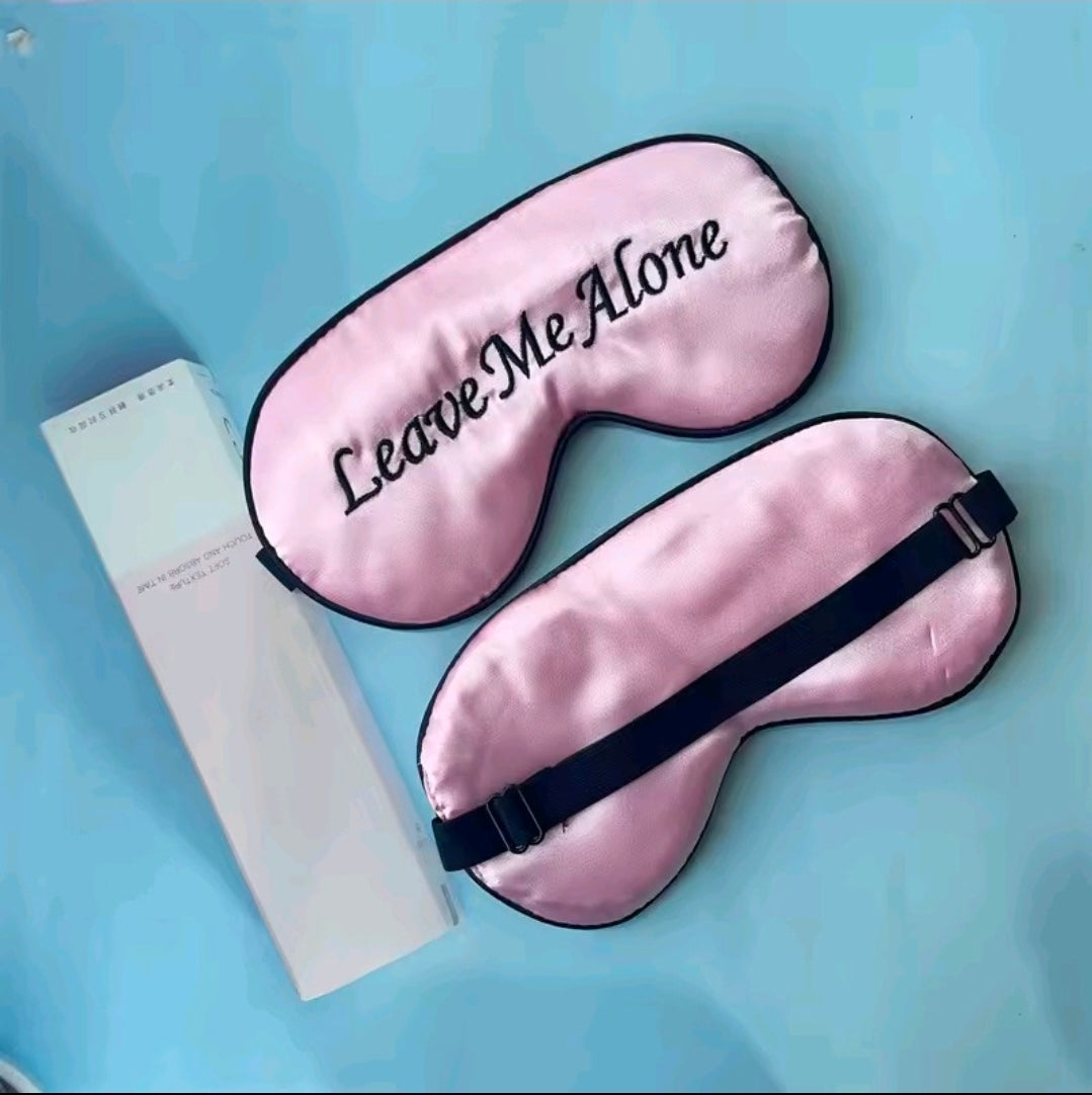 Silk Embroidered Eye Mask