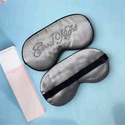 Silk Embroidered Eye Mask