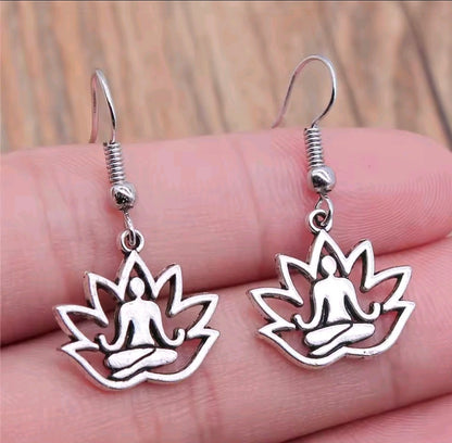 Spiritual Om Yoga Zen Earrings