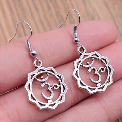 Spiritual Om Yoga Zen Earrings