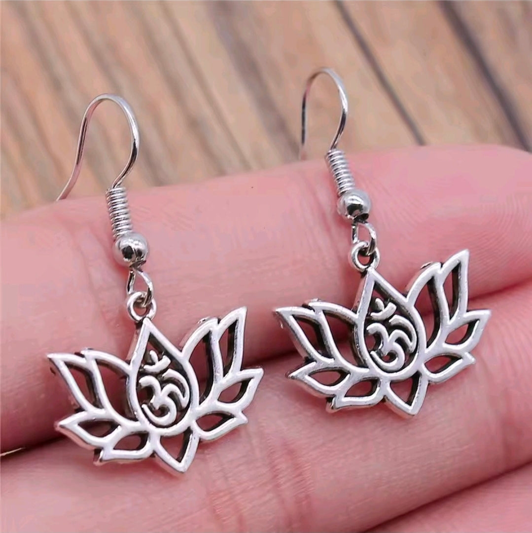 Spiritual Om Yoga Zen Earrings
