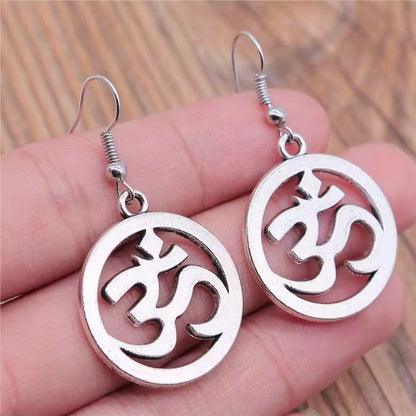 Spiritual Om Yoga Zen Earrings